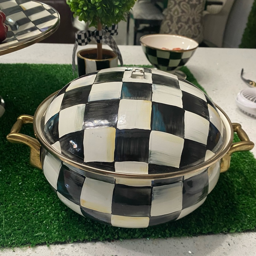 Mackenzie Childs Courtly check casserbole